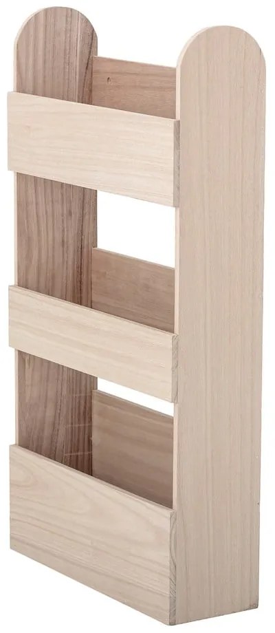 Natúr színű paulownia gyerek fali könyvespolc 38x70 cm Moris – Bloomingville Mini