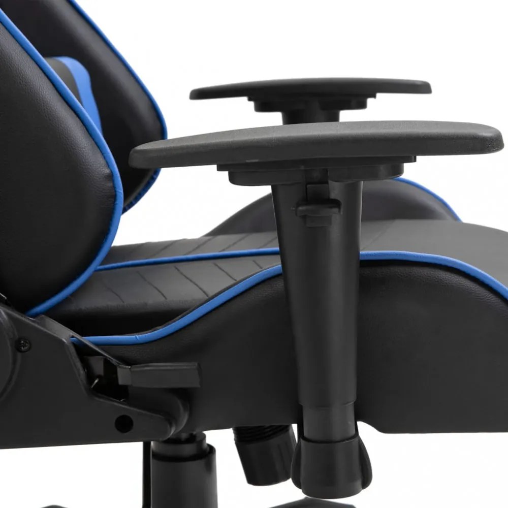 kék műbőr gamer szék