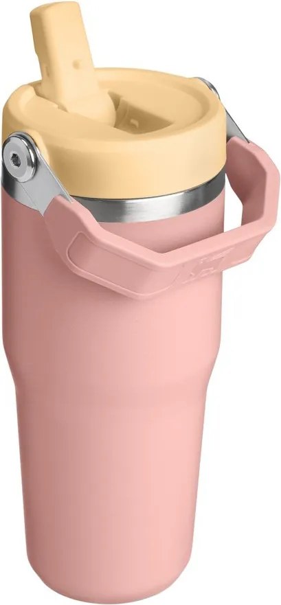 Barackszínű rozsdamentes acél termosz 410 ml IceFlow™ Flip Straw 2.0 Tumbler Peach Rose – Stanley