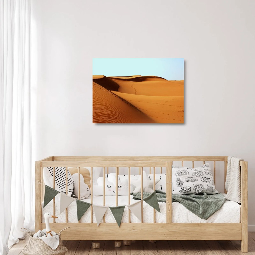 Kép - Mászni a sivatagban (üvegen) (70x50 cm)
