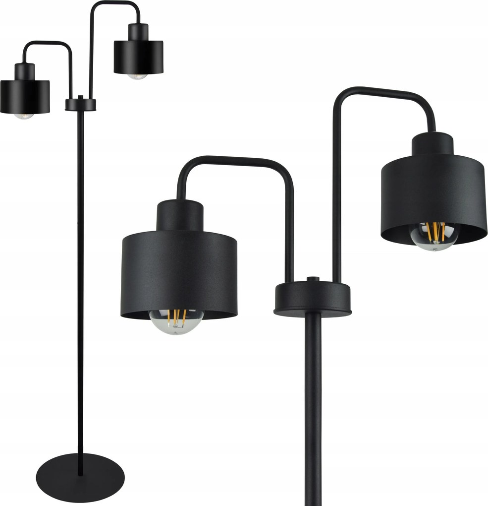 Divatos Állólámpa Loft Edison Dupla