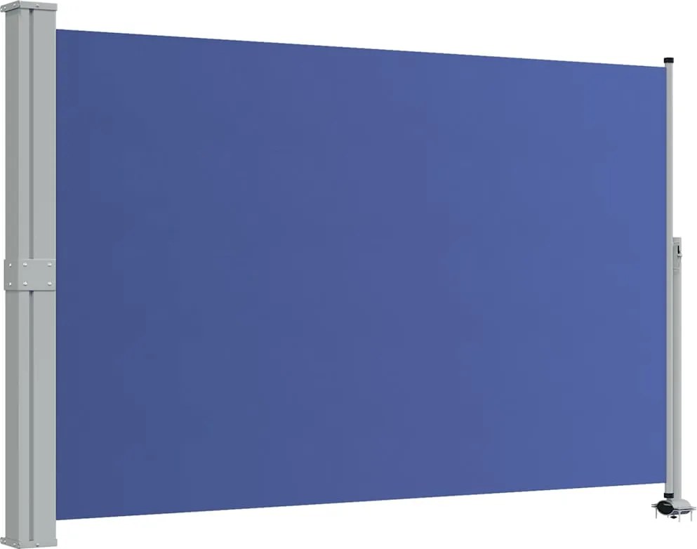 vidaXL kék behúzható oldalsó terasz napellenző 160 x 300 cm