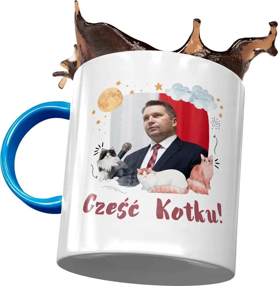 Kék-fekete Bögre Ajándék Nyomtatott Fotóval