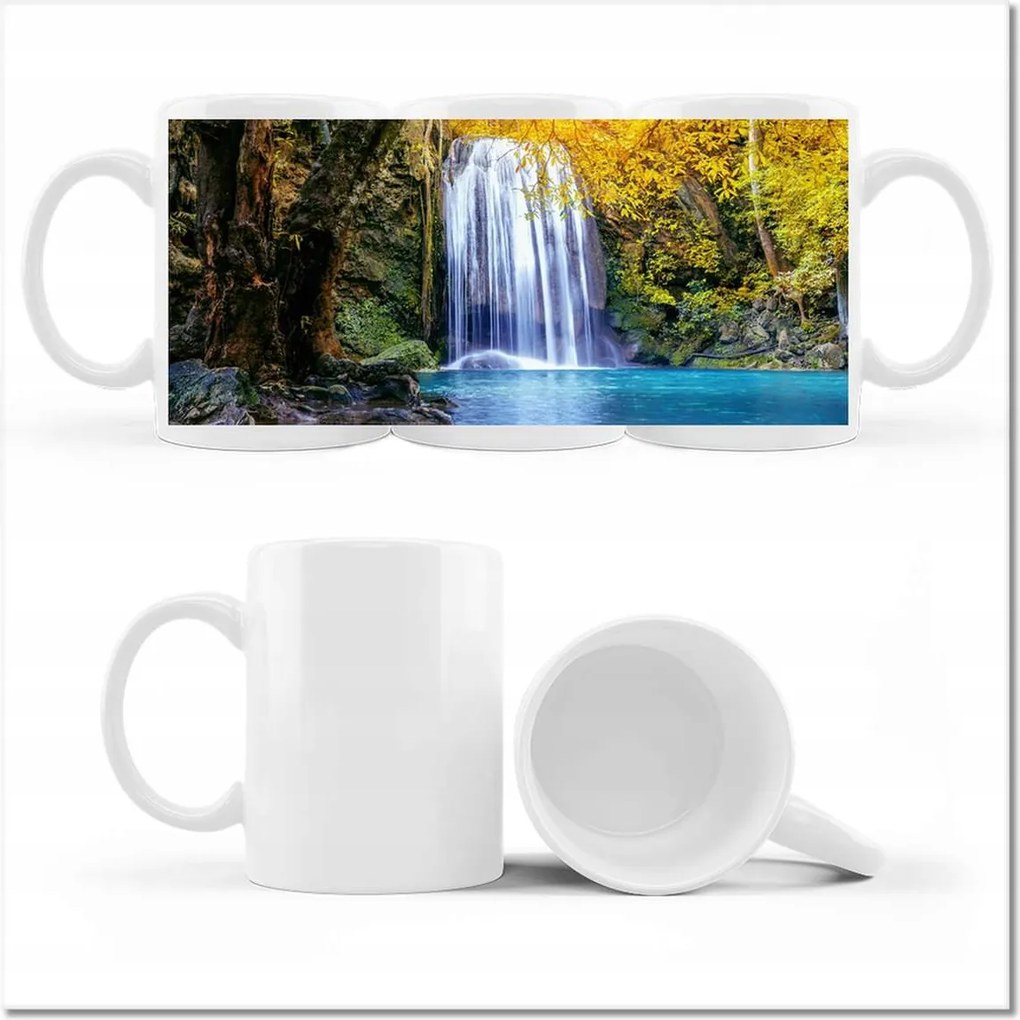 Fotó bögre Gyönyörű vízesés Kaszkád