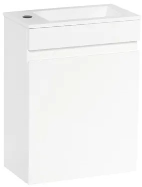 Naturel Verona Fürdőszobaszekrény mosdóval 40x53,2x22 cm fehér fényes VERONA40BL
