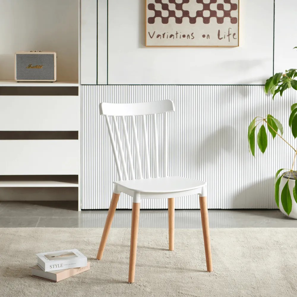 Étkezőszék, fehér/bükk, ZOSIMA