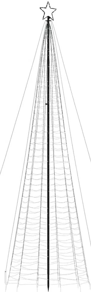 kék LED karácsonyfa tüskékkel 1534 LED 500 cm