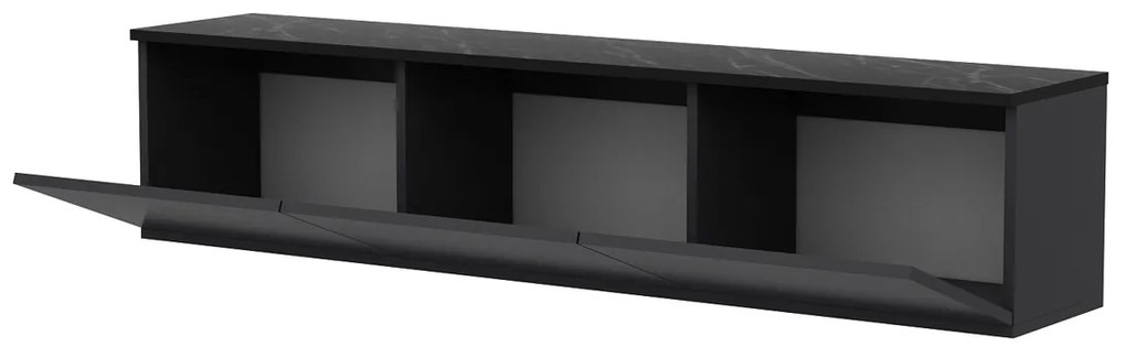 TV asztal Neon megvilágított antracit