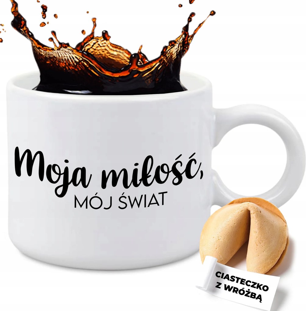 Bögre Fehér 300ml Sütemény Vicces Kütyü Ajándék Valentin nap Szerelmem