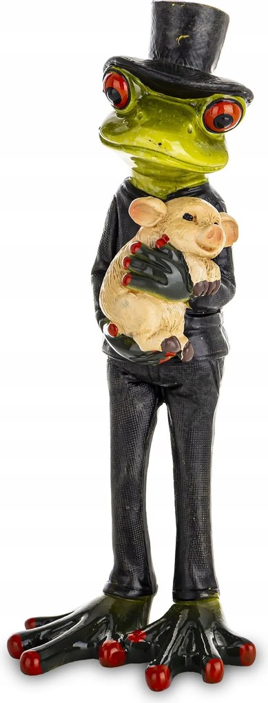 Béka figura béka varázsló malac mágikus figura dekoráció