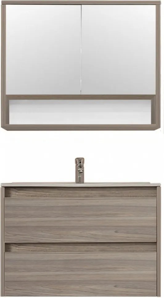 Porto 80 komplett fürdőszoba bútor rauna szil színben