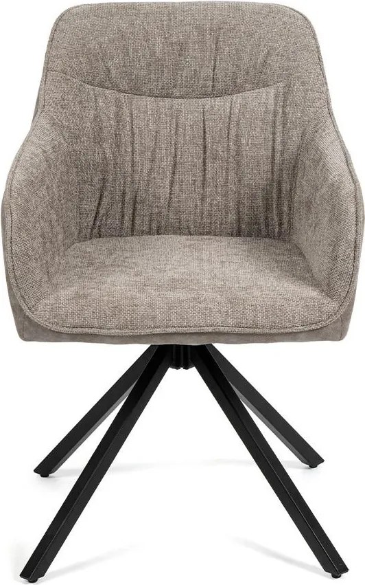 AVENBERG NATURAL SWIVEL GREY Étkezőgarnitúra 4 szék + asztal 200cm