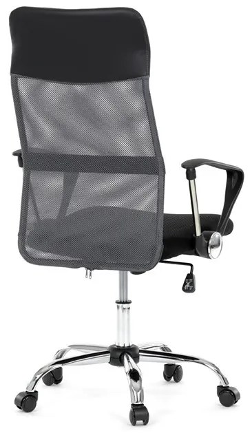Irodai szék, hintamechanizmussal, szürke hálós anyag, KA-E305 GREY