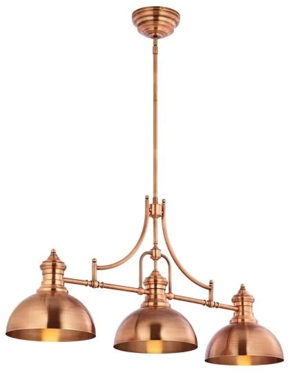 Jupiter 1791 - PT3 - PLATINO 3xE27/60W/230V réz rúd csillár