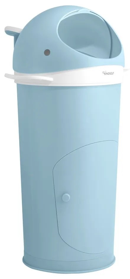 Világoskék műanyag szemetes pelenkákhoz 25 l Whale – Kindsgut