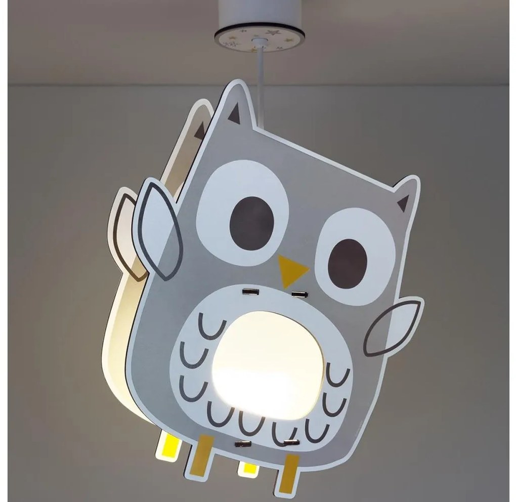 Dalber 63397 - Gyerek csillár OWL 1xE27/15W/230V