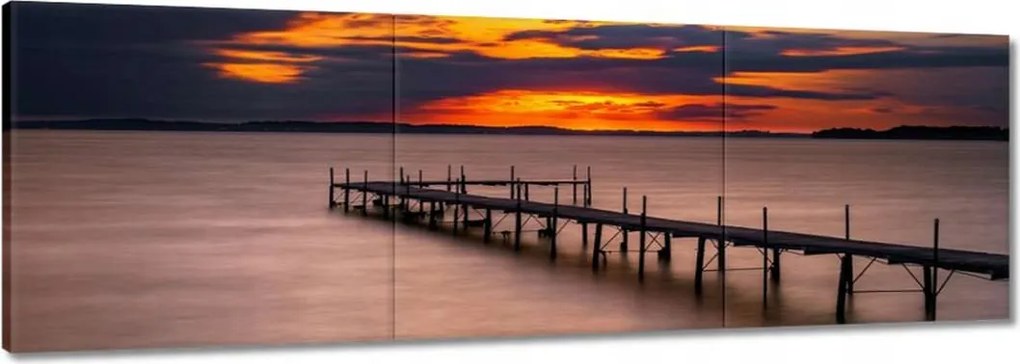 Vászonkép 90x30 Nyugati tó móló