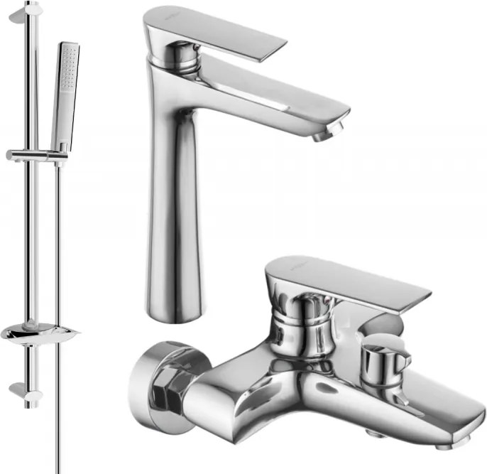 Mexen Axel DB72 fürdőkád készlet, króm - 73813DB72-00