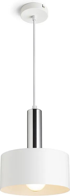 RENDL GIULIA 20 függőlámpa fehér króm 230V LED E27 15W