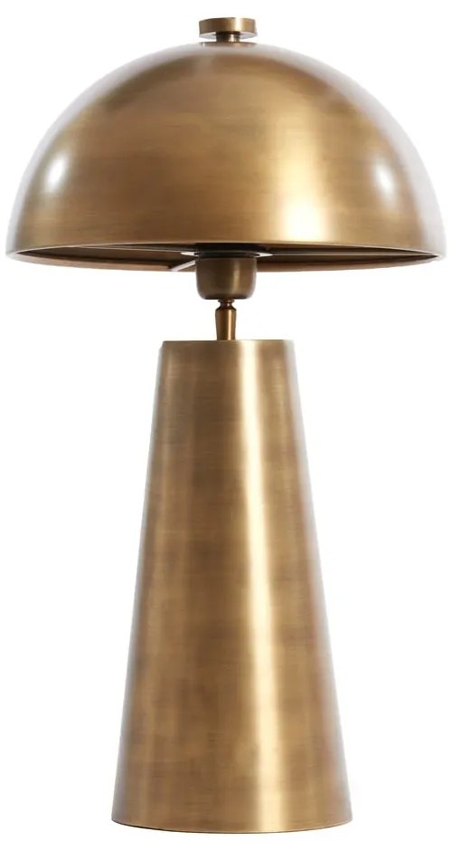 Bronzszínű asztali lámpa fém búrával (magasság 52 cm) Dita – Light &amp; Living