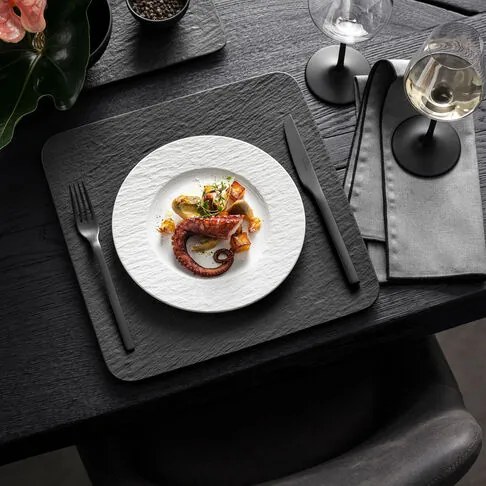 Desszert tányér, Manufacture Rock blanc kollekció - Villeroy & Boch