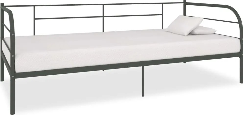 vidaXL szürke fém kanapéágy-keret 90 x 200 cm