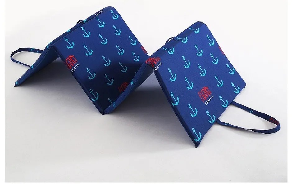 Kék kerti székpárna napozóágyra 49x137 cm Anchors – B.E.S.