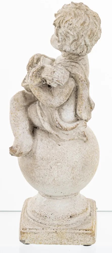 Dekoratív figura angyal Cement Szürke 19x7x7cm-2