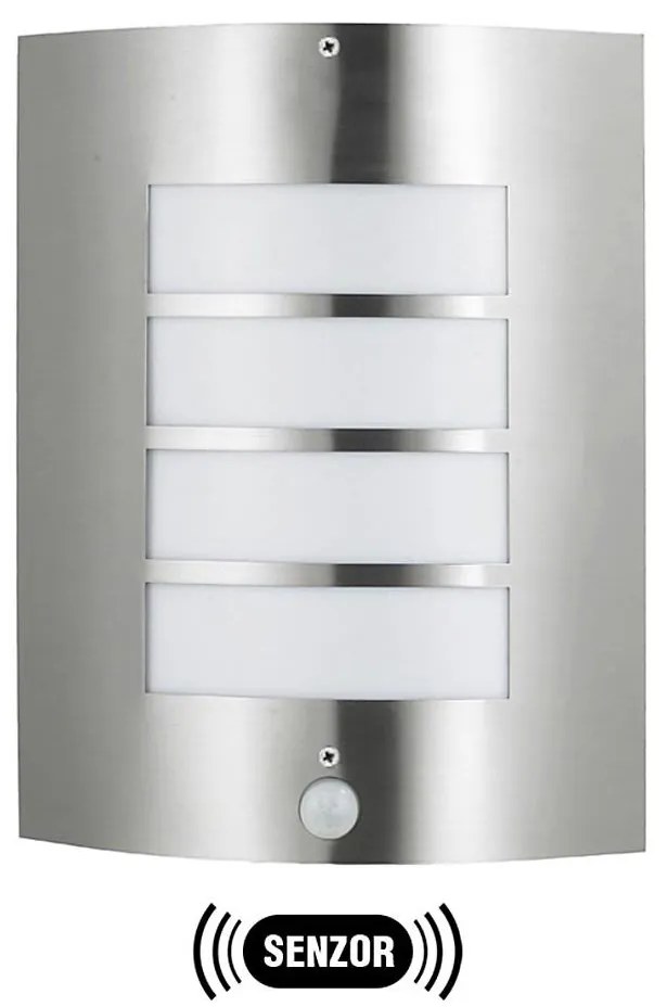 MEMPHIS kültéri lámpa szenzorral, rozsdamentes acél, IP44
