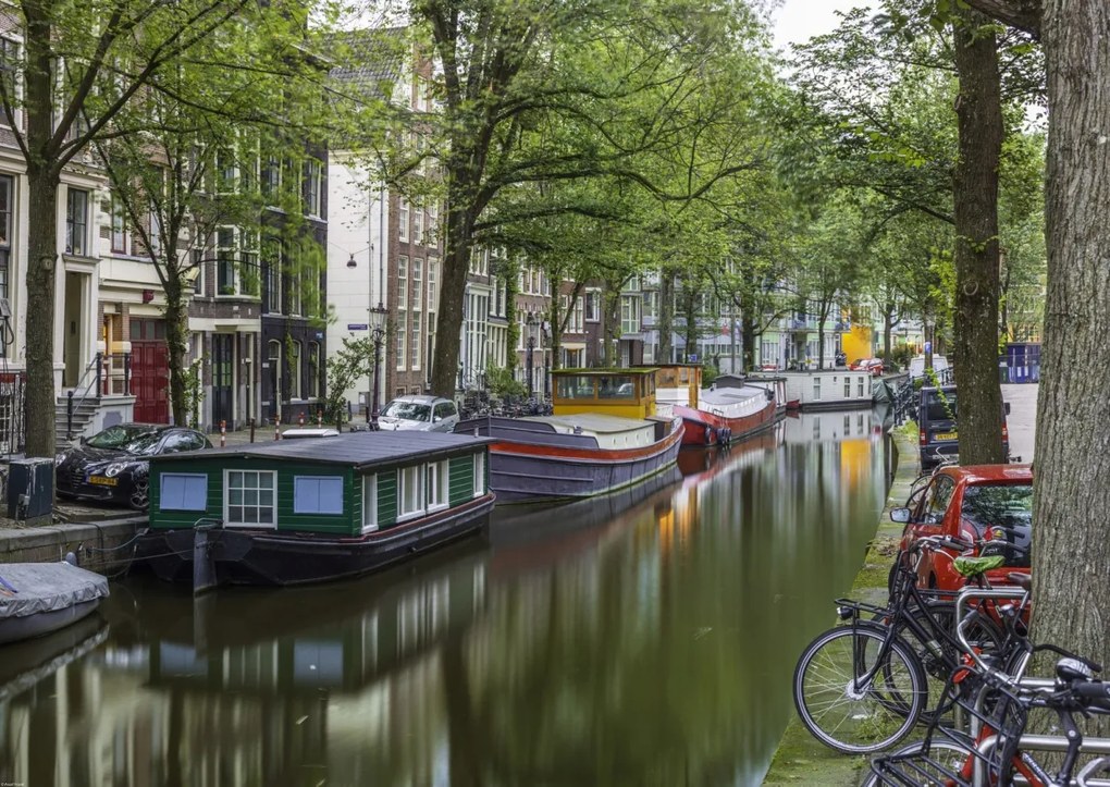 Poszter 84x59,5cm Csatorna Amszterdam városon keresztül 5, Assaf Frank