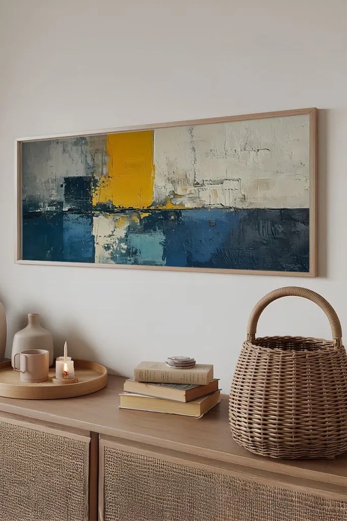 Artsmdfyty14-50120 keretezett MDF falikép, 50 x 120 cm