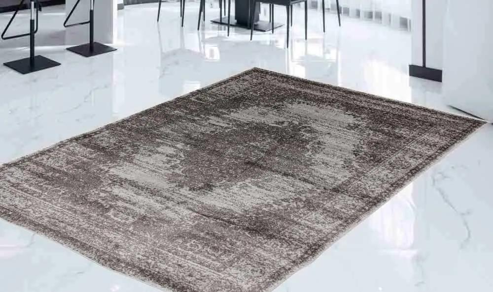 Modern szőnyeg szürke-fekete 4062 200x300 nappali szőnyeg