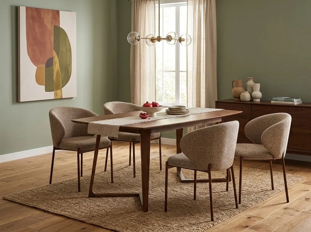 Étkezőszék KIOTO, dió/bézs