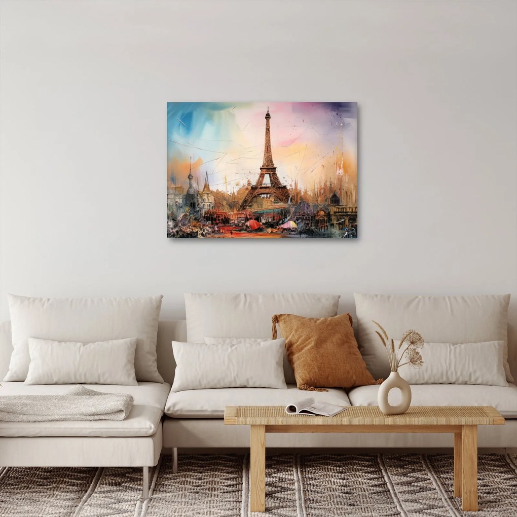 Kép - Az Eiffel-torony festménye (70x50 cm)