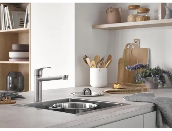 GROHE 31578SD1 - K700 mosogató, 464 x 464 x 200, rozsdamentes acél