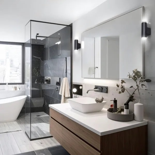 Brilagi - SELE AQUA fürdőszobai spotlámpa 2xGU10/30W/230V IP44 fekete