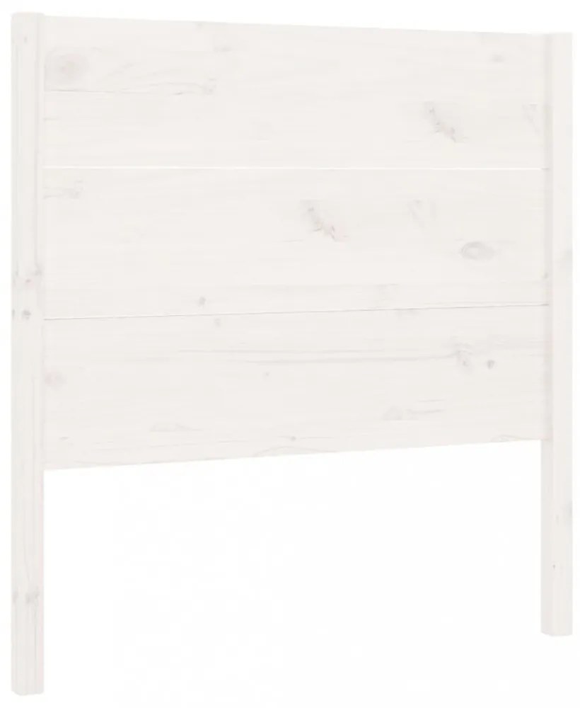 fehér tömör fenyőfa fejtámla 106 x 4 x 100 cm