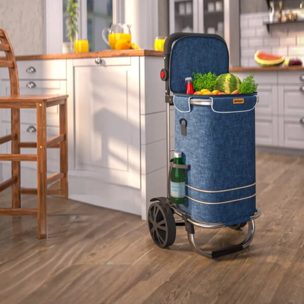 EASY bevásárlótáska kerekekkel, 50l, kék Jurhan