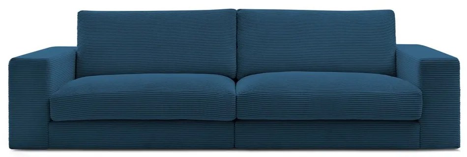 Sötétkék kordbársony kanapé 274 cm Leonard – Bobochic Paris