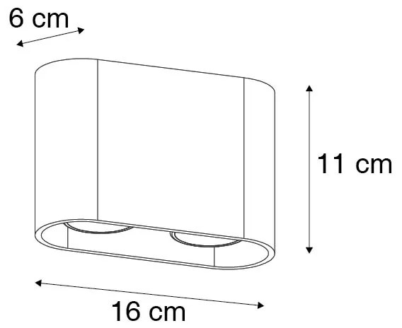 Modern spotlámpa fehér - Ronda Duo