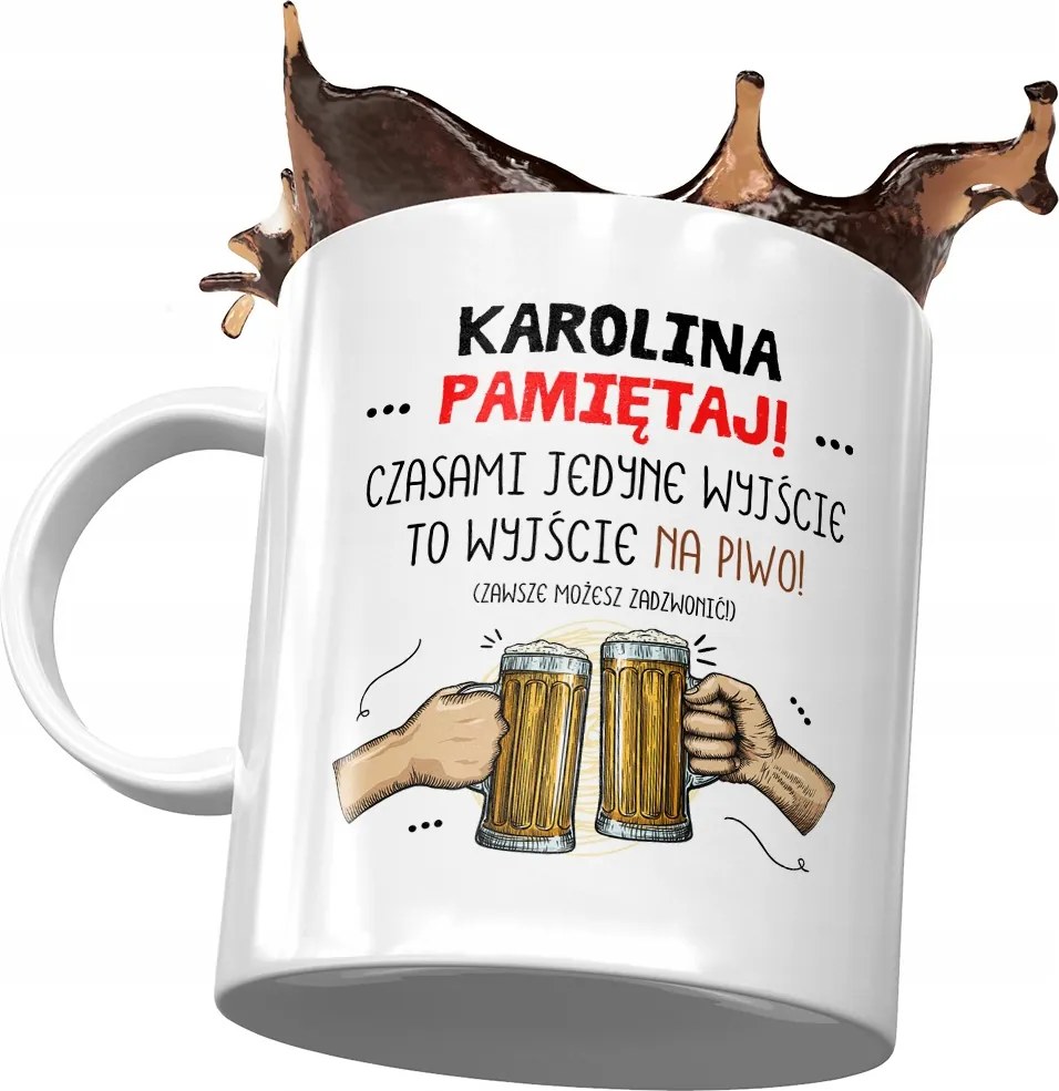 Bögre Karolina Barátnő Feleség Ajándék Nyomtatott Fotóval