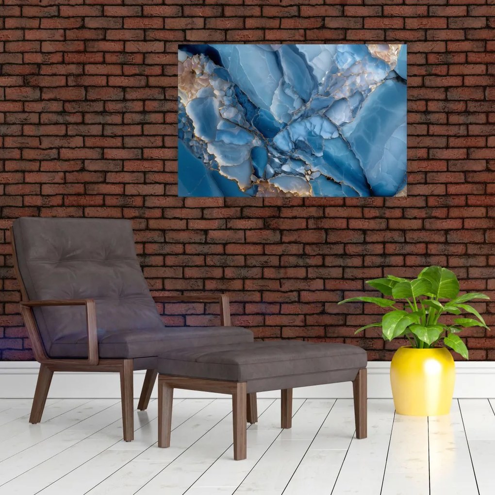 Kép - Kék tagolt márvány (90x60 cm)
