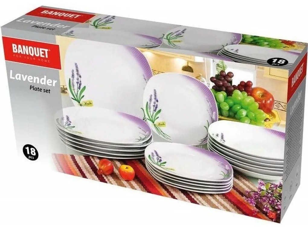 Banquet Lavender 18 részes étkészlet