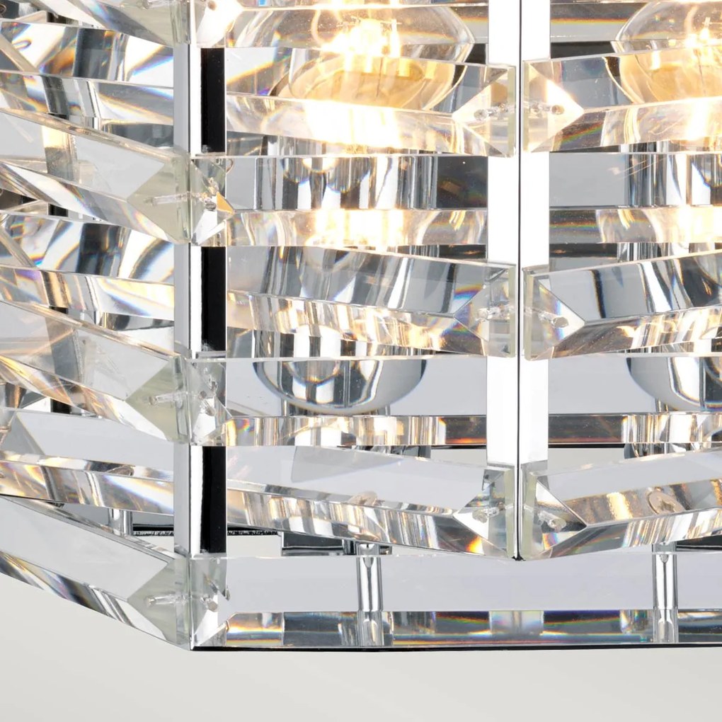 Elstead glamour modern fali lámpa shoal fényes nikkel elsshoal2
