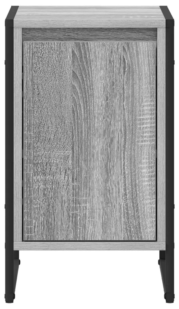 vidaXL Éjjeli asztal Szürke Sonoma 39,5 x 30 x 50 cm Faanyag