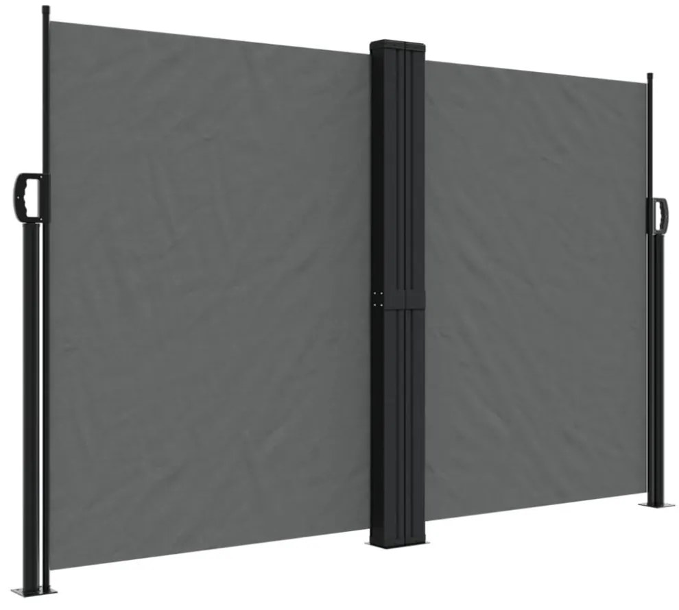 antracitszürke behúzható oldalsó napellenző 160 x 1000 cm