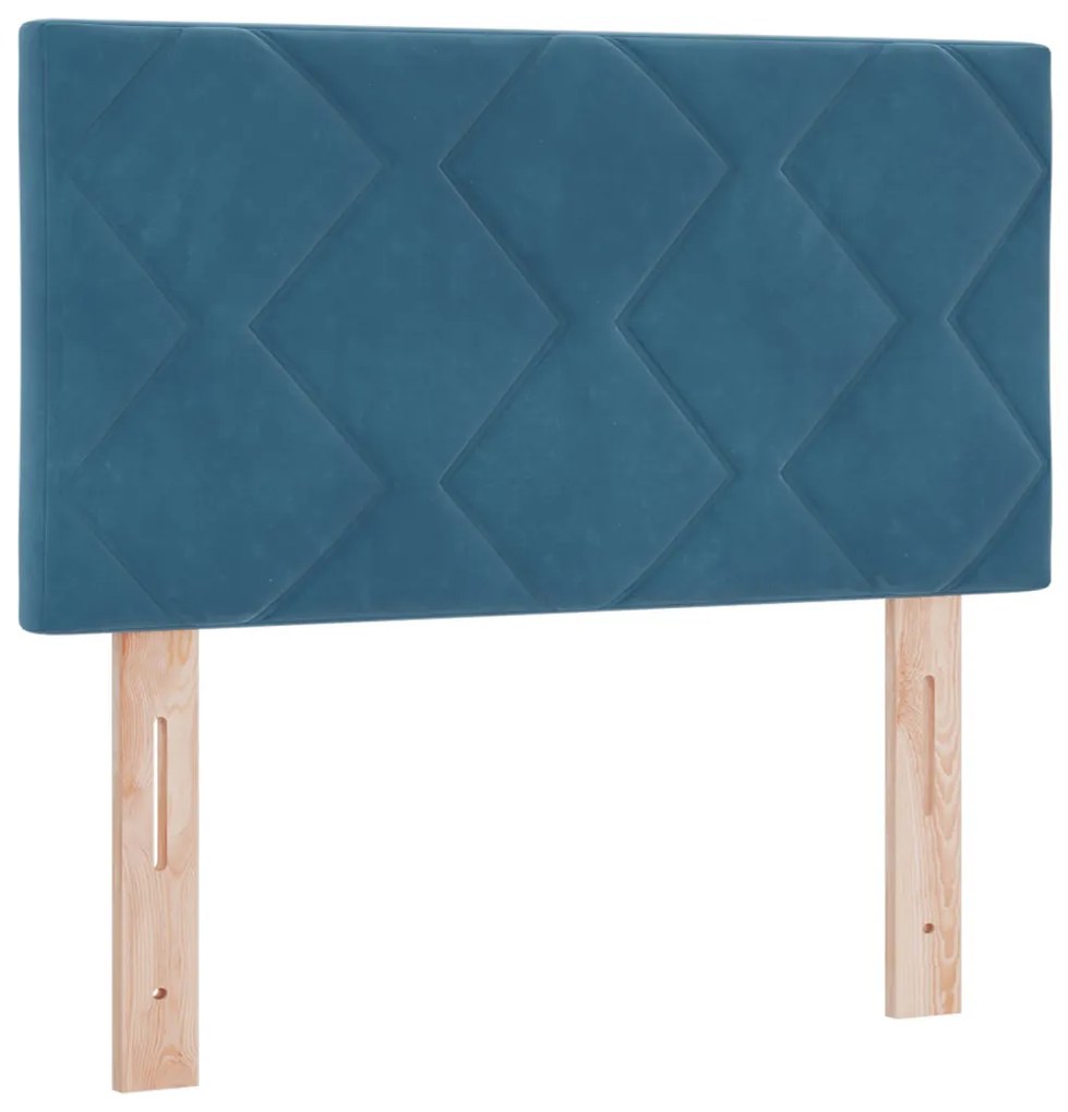 LED Fejvég Gyémánt Blokkok Dizájn Sötétkék 80 cm Velvet