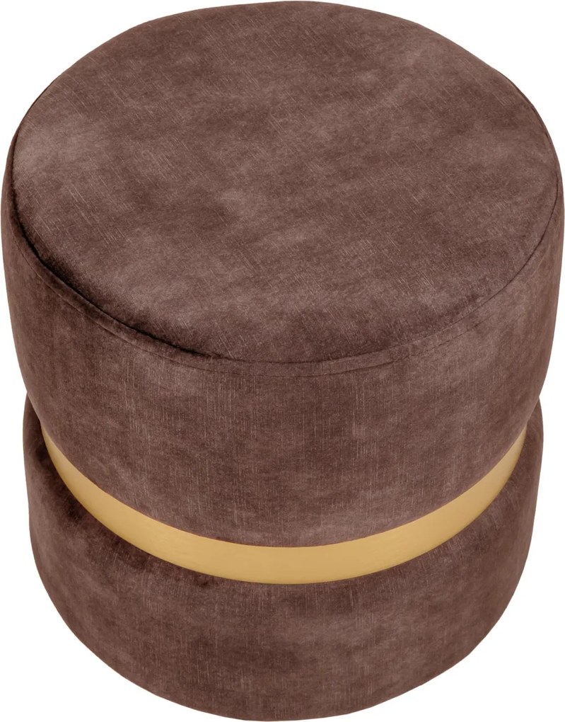 Ring puff - arany gyűrű - P05 - barna bársony R