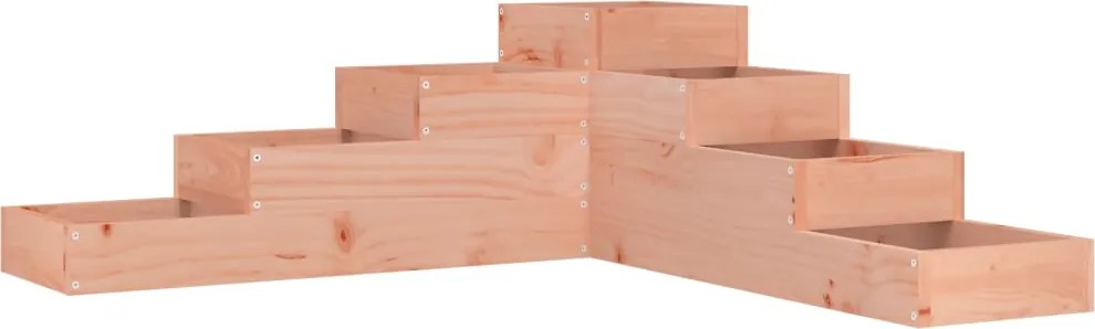 vidaXL 4-szintes kerti virágláda tömör Douglas fából, 106 x 104,5 x 36 cm