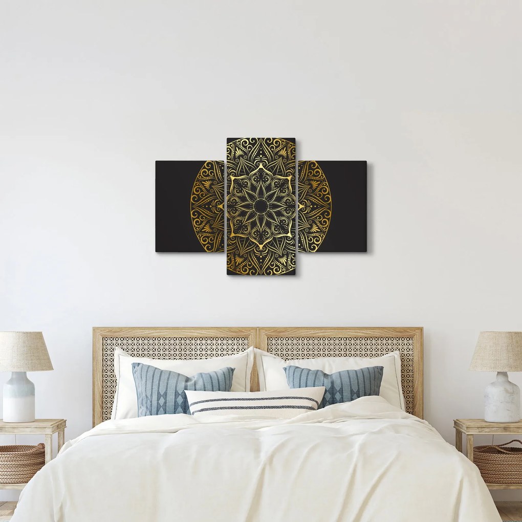 Az arany absztrakció képe (90x60 cm)